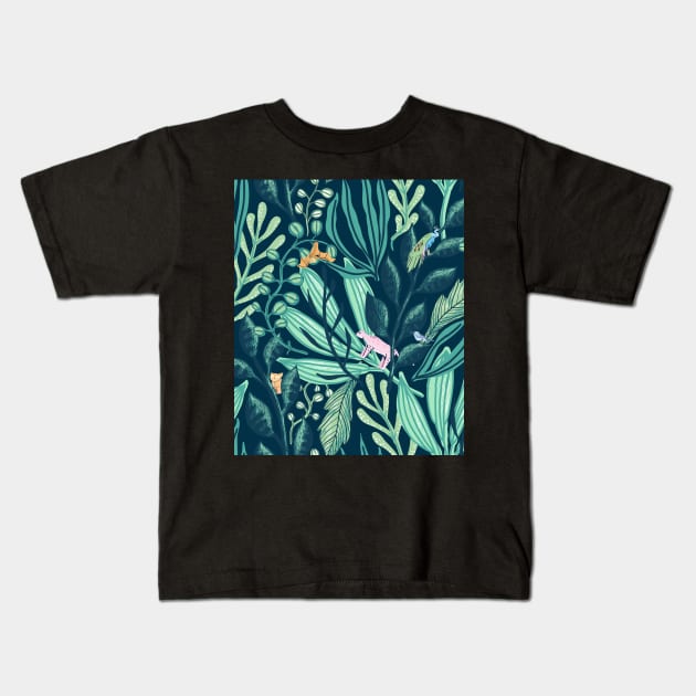 Deep in the forest Kids T-Shirt by SkyisBright